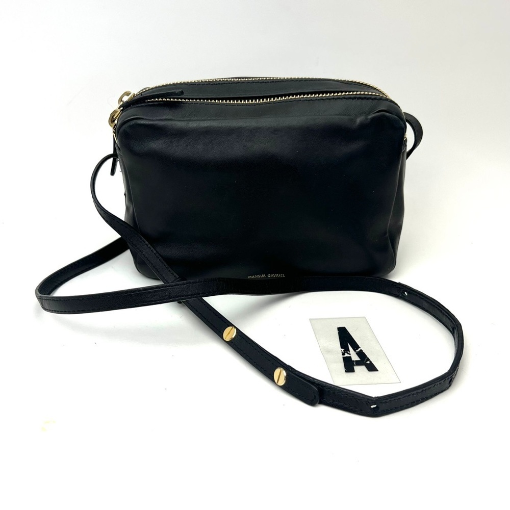 Mansur Gavriel Double Zip lambskin Crossbody